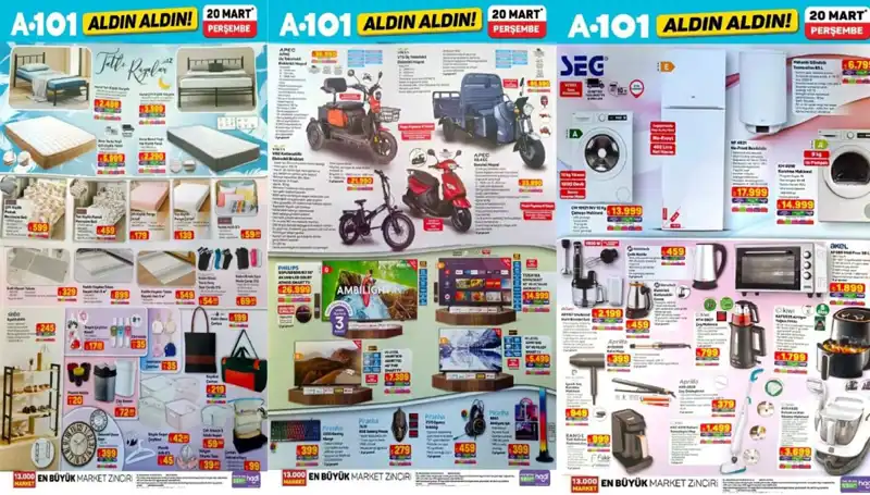 A101 Aktüel Kataloğu ile 20 Mart'ta Neler Geliyor? Airfryer'dan Gaming Ekipmanlara!